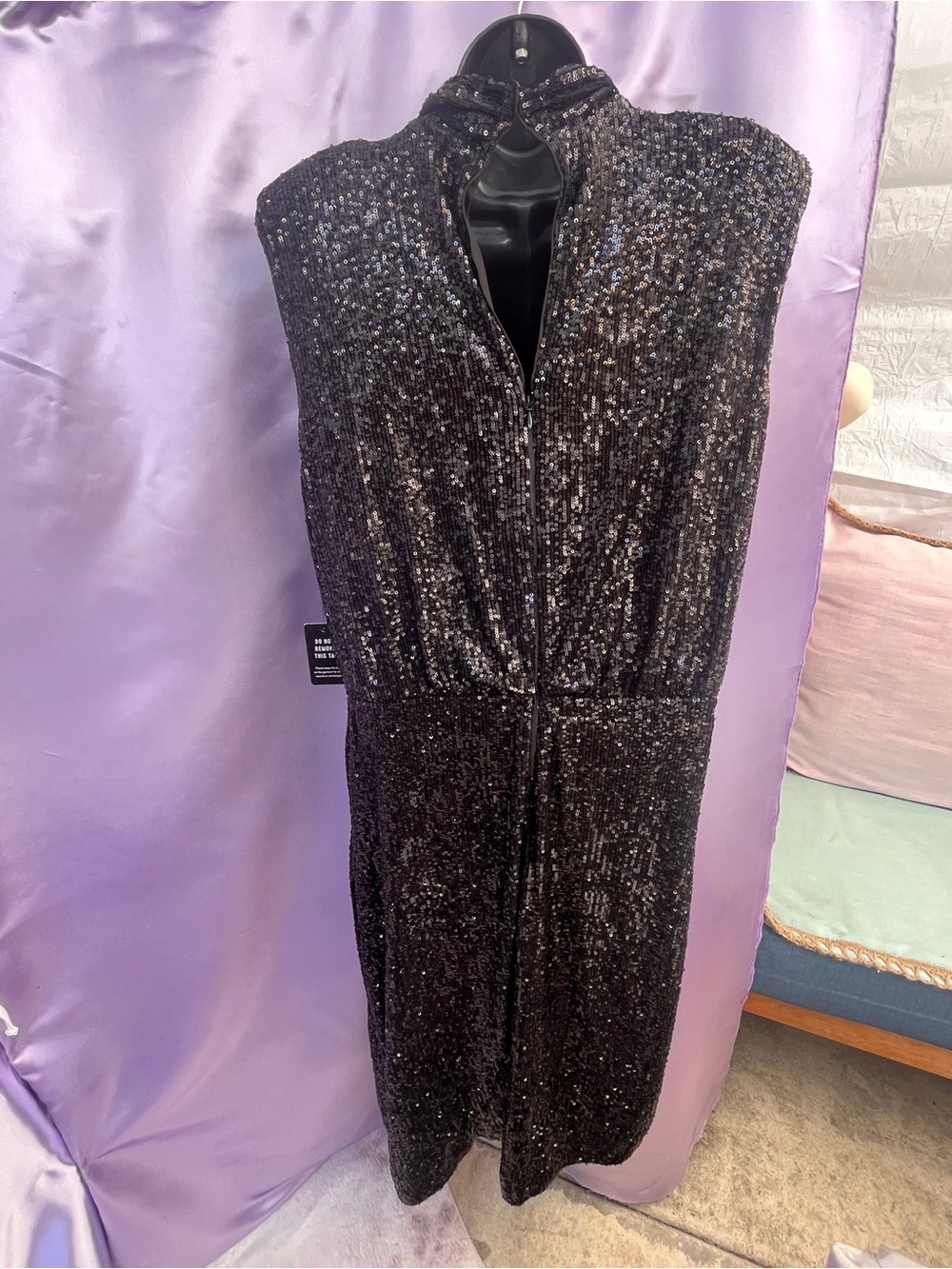 Express Black Sequin dress